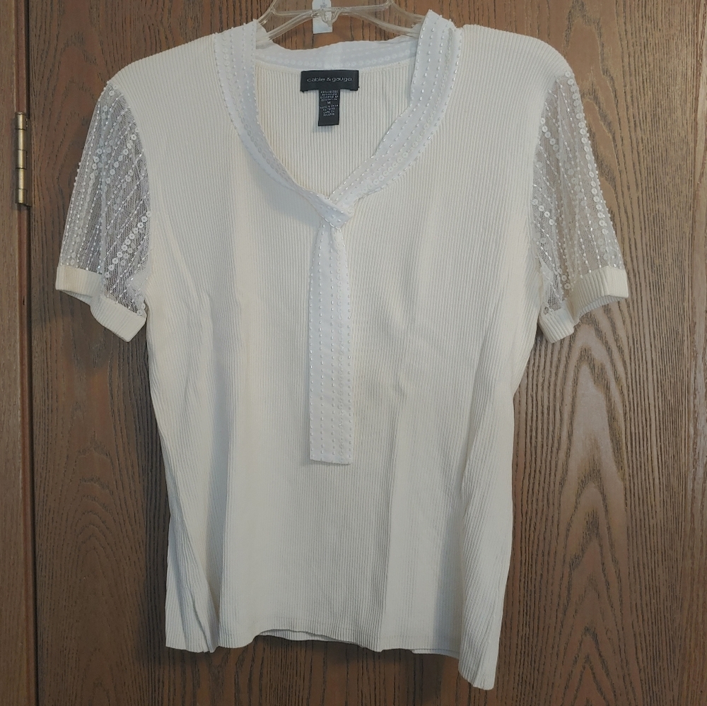 Cream blouse
